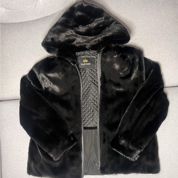 Casiani Black Mink Fur Coat Jacket - Picture 1 of 4